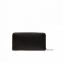 Cartera Calvin Klein logo zip negra