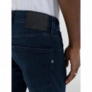 Vaqueros Hombre Vaqueros Replay Slim Anbass Dark Blue