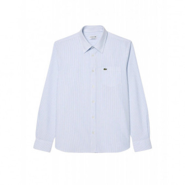 Camisas Camisa LACOSTE Rayas Algodón Oxford