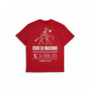 Camisetas Hombre Camiseta DEUS EX MACHINA Camperdown Address Valiant Red