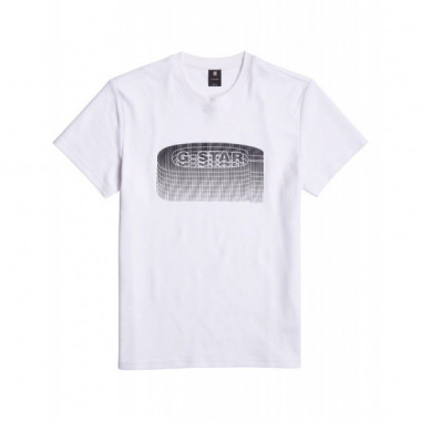 G-Star Raw Denim Camisetas Hombre Camiseta G-STAR Stacked Old Skool Logo