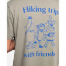 Camisetas Hombre Camiseta OLOW Hiking Trip