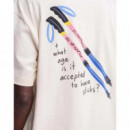 Camisetas Hombre Camiseta OLOW Sticks Oversize