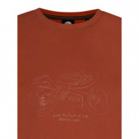 Camisetas Hombre Camiseta PETROL INDUSTRIES Artwork Susitna Warm Chili