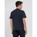 Camisetas Hombre Camiseta REPLAY de Punto con Bordado Night Blue