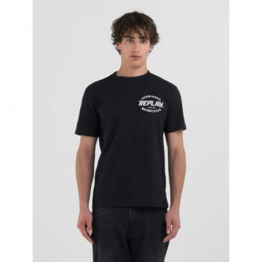 Camisetas Hombre Camiseta REPLAY Estampado Custom Garage Black