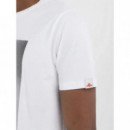 Camisetas Hombre Camiseta REPLAY Regular de Punto con Estampado White