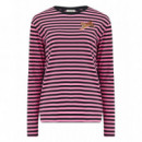 Sugarhill Brighton camisetas mujer Camiseta SUGARHILL Brunswick Black/Pink, Leaping Tiger