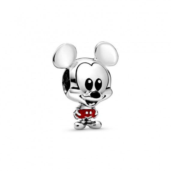 Pandora Disney Charm en plata de ley Mckey Mouse con Pantalones Rojos 798905C01