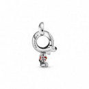 Pandora Disney Charm en plata de ley Mckey Mouse con Pantalones Rojos 798905C01