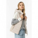 Chaquetas Mujer Chaleco TIFFOSI Eve Beige