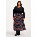 Sugarhill Brighton Falda SUGARHILL Zora Navy Midnight Woodland