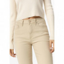 Pantalones Pantalón TIFFOSI Cropped Megan Beige