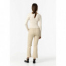 Pantalones Pantalón TIFFOSI Cropped Megan Beige