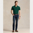 Polos Polo de Hombre POLO RALPH LAUREN Slim Fit Mesh Vintage Pine Green