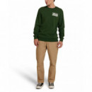 Jerséis y Sudaderas Sudadera DEUS EX MACHINA Nice To See You Crew Hillside Green