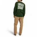 Jerséis y Sudaderas Sudadera DEUS EX MACHINA Nice To See You Crew Hillside Green