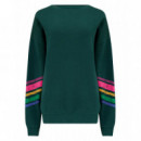 Sugarhill Brighton Jerséis y Sudaderas Sudadera SUGARHILL Eadie Dark Green