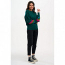 Sugarhill Brighton Jerséis y Sudaderas Sudadera SUGARHILL Eadie Dark Green