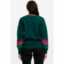 Sugarhill Brighton Jerséis y Sudaderas Sudadera SUGARHILL Eadie Dark Green