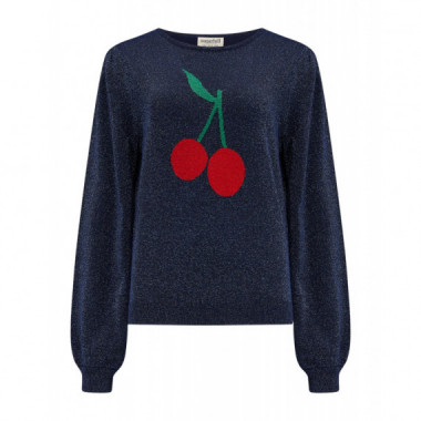 Sugarhill Brighton Jerséis y Sudaderas Sudadera SUGARHILL Tiff Navy Cherry Good