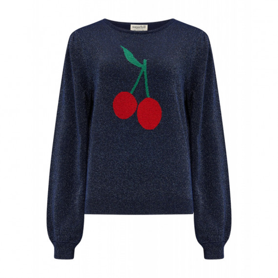 Sugarhill Brighton Jerséis y Sudaderas Sudadera SUGARHILL Tiff Navy Cherry Good