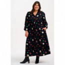 Sugarhill Brighton Vestidos Vestido SUGARHILL Dottie Maxi Camisero Black Lucky Charms