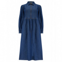 Sugarhill Brighton Vestidos Vestido SUGARHILL Kirsty Mid Blue Denim