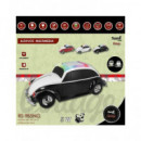 SAMI Altavoz Inalambrico Coche Escarabajo Vintage 5W RS-985 Rojo y Blanco,FM,Usb,Micro Sd,Tipo C,Tws