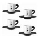 Set de 4 Tazas Octogonales Bialetti