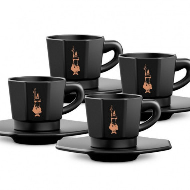 Set de 4 Tazas Octogonales Bialetti