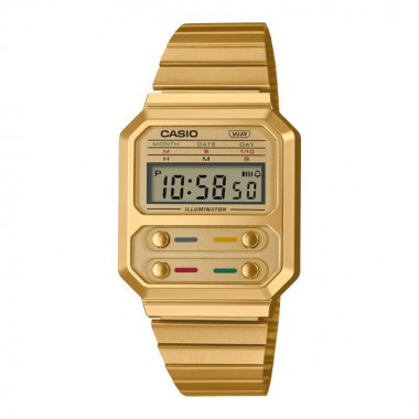 Reloj Casio Vintage A100WEG-9A Unisex Digital Dorado