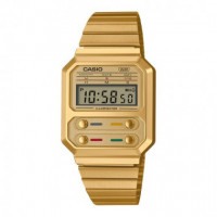 Reloj Casio Vintage A100WEG-9A Unisex Digital Dorado