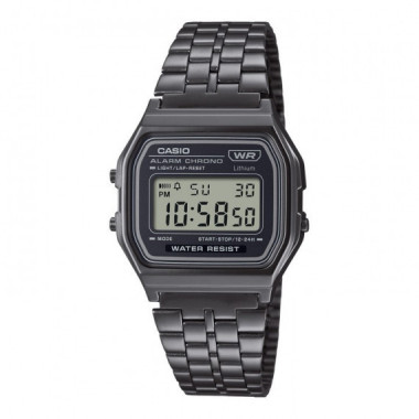 Reloj Casio Vintage A158WETB-1A Unisex Digital Negro - Retro