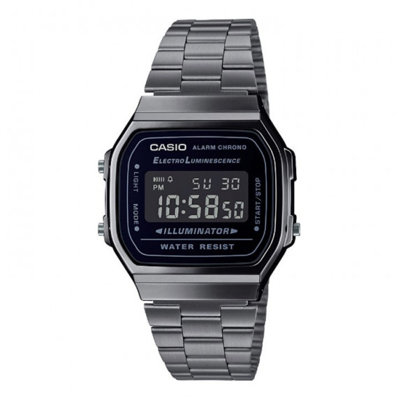 Reloj Casio Vintage A168WEGG-1B Unisex Digital Gris Grafito - Retro