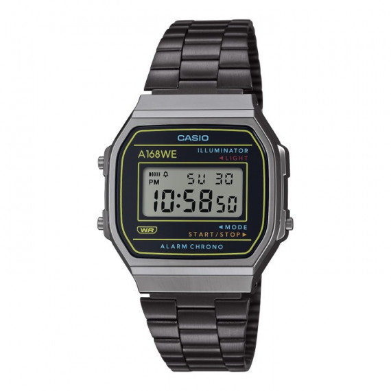 Reloj Casio Vintage A168WEHB-1A Unisex Digital Negro con Detalles Retro