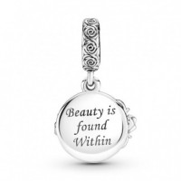 Pandora Disney Charm Colgante en plata de ley La Bella y la Bestia Bailando de Disney 799014C01