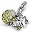 Pandora Disney Charm Colgante en plata de ley La Bella y la Bestia Bailando de Disney 799014C01