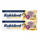 Kukident Pro Ultimate Duplo sin Sabor 40G  VICKS LAB