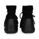 Botin Acordonado ante Negro  MOON BOOT