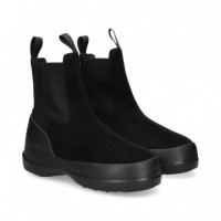Botin Elastico Lado ante Negro  MOON BOOT