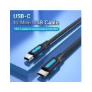 VENTION Cable Datos Tipo C a Mini USB 0.5MTRS Negro Cowbd