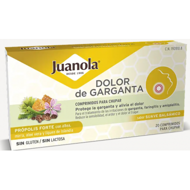 Juanola Dolor de Garganta Propolis Forte Sabor S  ANGELINI PHARMA ESPAÑA