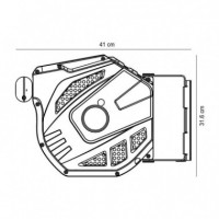 Enrollador Manguera Aire Hybrid FARGO TOOLS 12+1 Mts