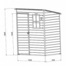 Caseta de Resina AIRMEC 96X157X186 Cm (1.5 M2)