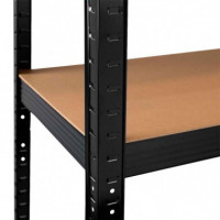 Estanteria Negra 5 Baldas 175 Kgs AIRMEC 90X40X180 Cm