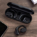 Auriculares Tws X25 Pantalla Digital + Conducción de Aire Negros XO