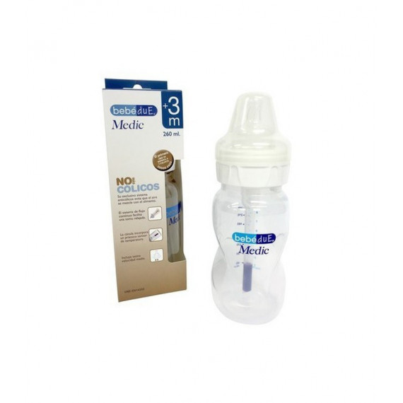 Biberón Bebé Due 3M+ 260ML Anticólicos  BEBE DUE
