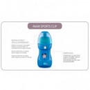 MAM Vaso para Beber con Tapón Deportivo Amarillo Sports Cup 12M+ 330ML