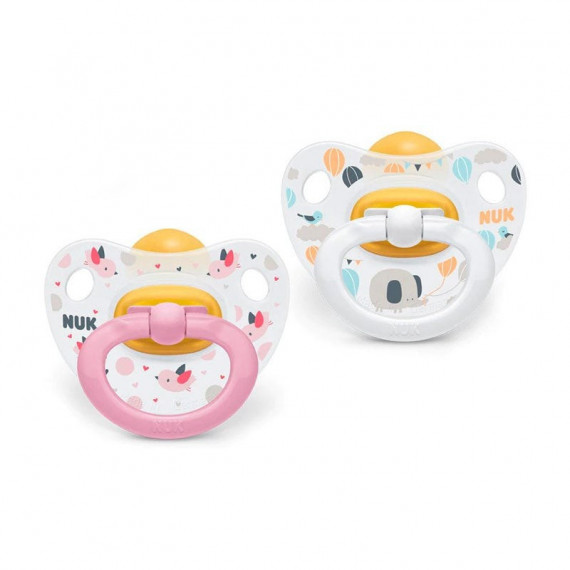 NUK Chupa Happy Kids Latex 0-6M 2 Uds